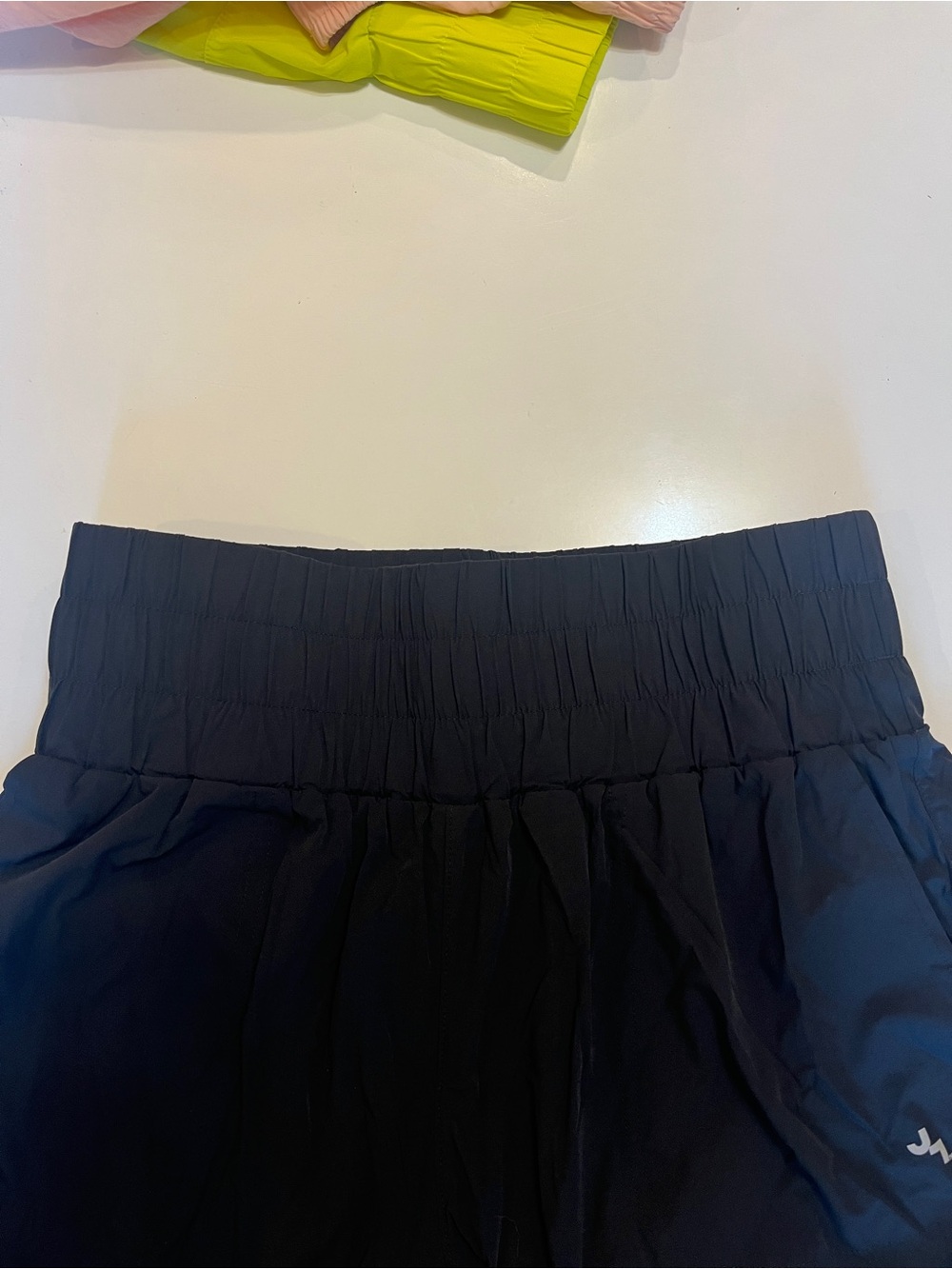 JoyLab Black Smocked Waist Athletic Shorts - Picture 3 of 5